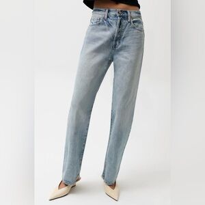 Revolve PISTOLA CASSIE SUPER HIGH RISE STRAIGHT JEAN - BRAMBLE